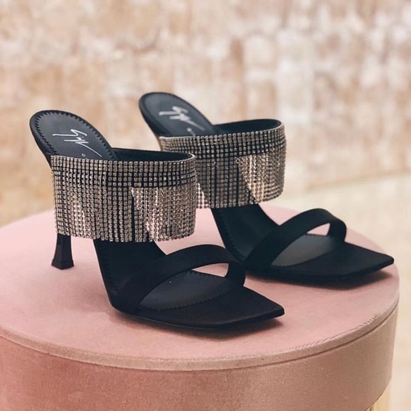 giuseppe zanotti NIB Swarovski crystal fringe heel - Picture 16 of 16